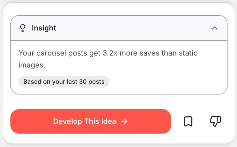 OnVibe Insight Screen
