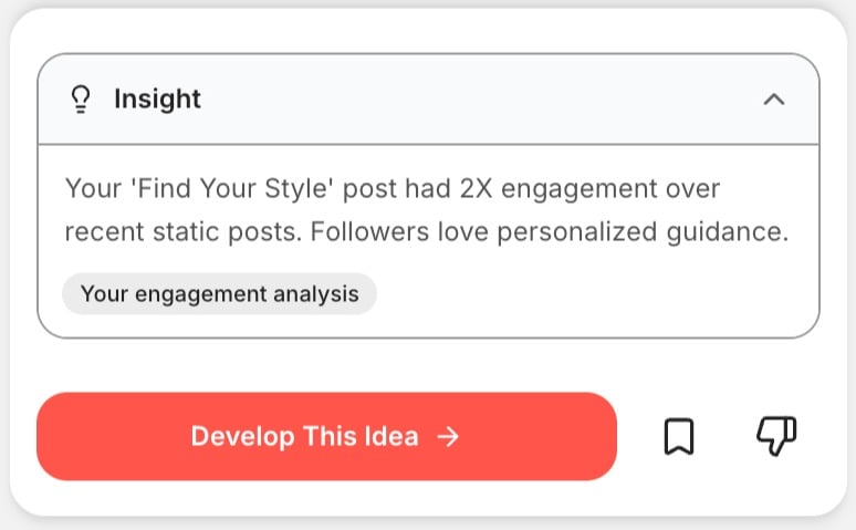 OnVibe Insight screen